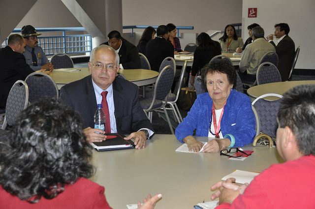 Larry Echo Hawk, Assistant Secretary of the Interior for Indian Affairs, at last year’s NCAI convention in Albuquerque. Photo by Rima Krisst/NCAI.
