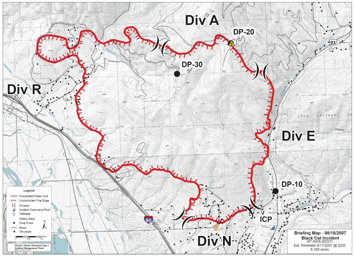 Black Saturday Map