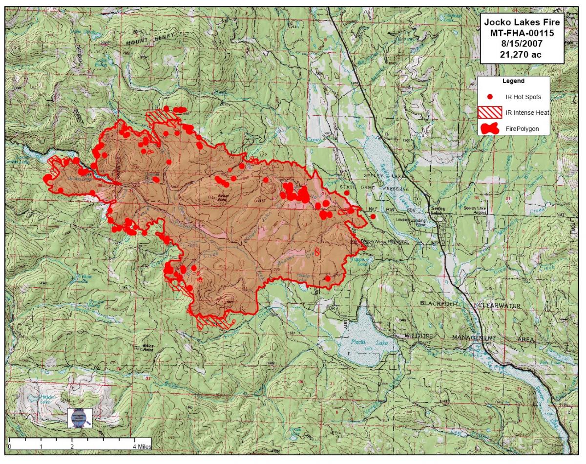 Crews Make Progress on Jocko Lakes Fire Near Seeley New West